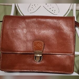 Patricia Nash Tan Leather Crossbody Bag
